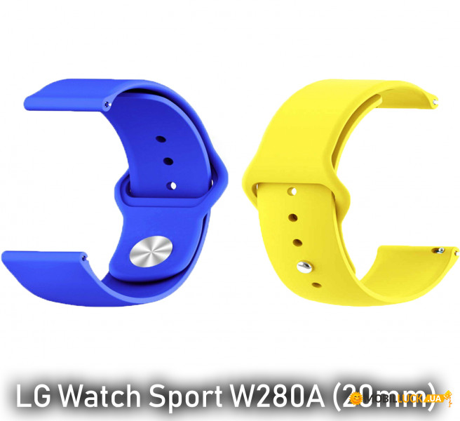   Ukrainian Freedom BeCover  LG Watch Sport W280A (20mm) Yellow- Blue (707817)