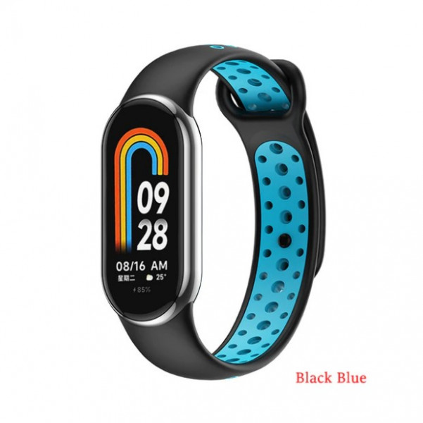  Vents Style Becover Xiaomi Mi Smart Band 8 Black-Blue (709414)