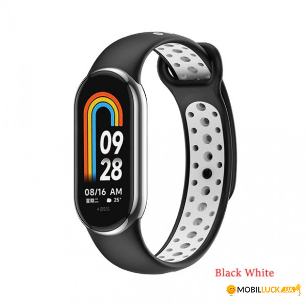  Vents Style Becover Xiaomi Mi Smart Band 8 Black-Red (709417)