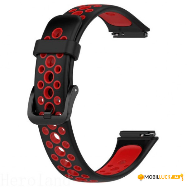  Vents Style Becover Huawei Band 7 Black-Red (709440)