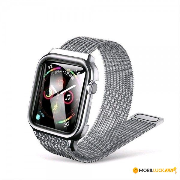  USAMS Loop Strap Magnetic US-ZB068  Apple Watch 38/40mm silver (3582)