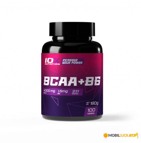  10XNutrition BCAA + B6 100  