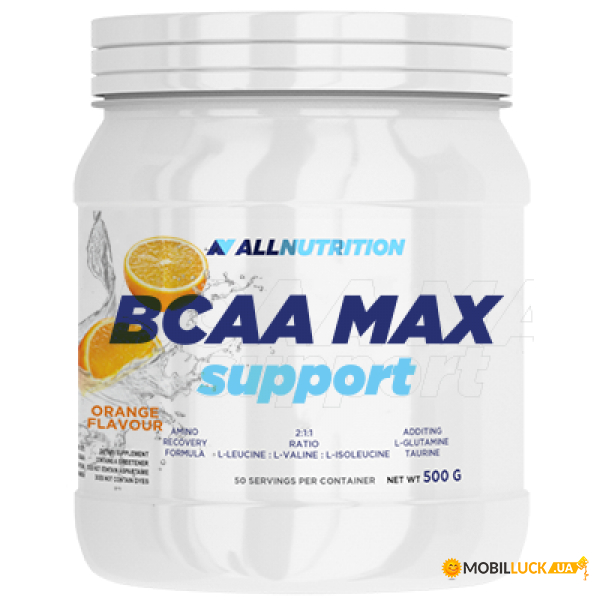  All Nutrition BCAA Max Support 500g Orange 100-90-1205808-20