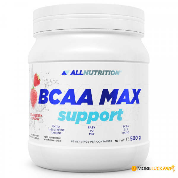  All Nutrition BCAA Max Support 500g Strawberry 100-85-5886713-20