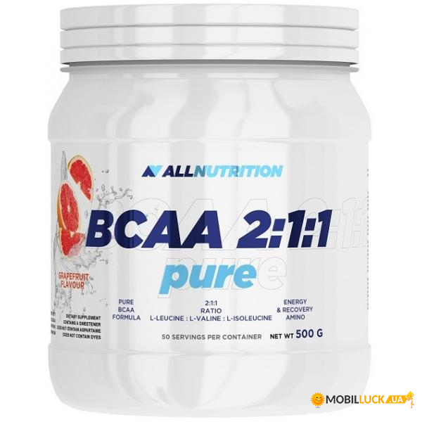  All Nutrition BCAA Pure 2-1-1 500g Blackcurrant (100-65-3552989-20)