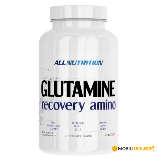  All Nutrition Glutamine Recovery Amino - 250g Oranje 100-79-7295253-20