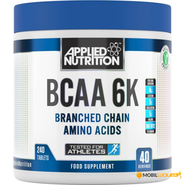  Applied Nutrition BCAA 6K 240 