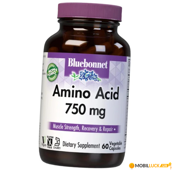   Bluebonnet Nutrition Amino Acid 750 60 (27393008)