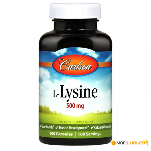  Carlson Labs L-Lysine 500 mg 100  (CN4004)