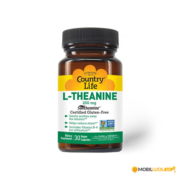  Country Life L-Theanine 200 mg 30  