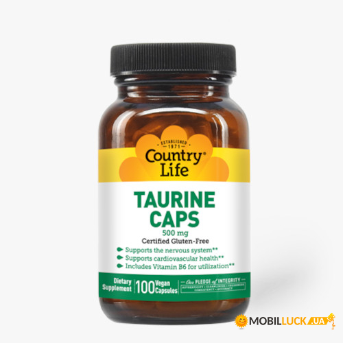  Country Life Taurine 500 mg 100  