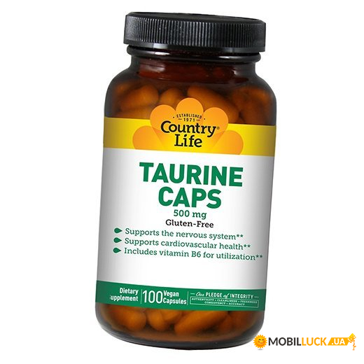  Country Life Taurine Caps 100  (27124003)