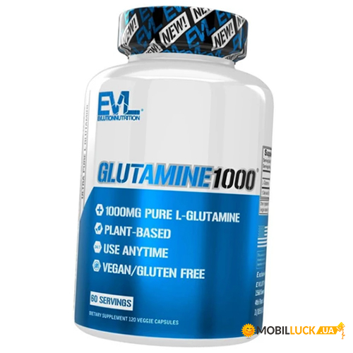  Evlution Nutrition Glutamine 1000 120 (32385002)