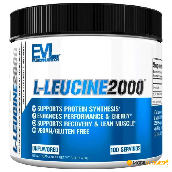  Evlution Nutrition L-Leucine 2000 200  