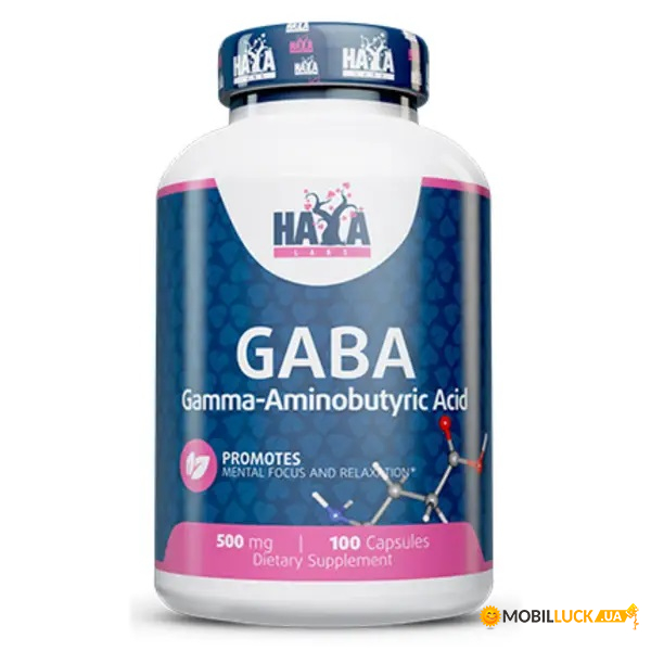  Haya Labs Gaba 500 mg 100  