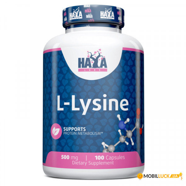  Haya Labs L-Lysine 500 mg 100 