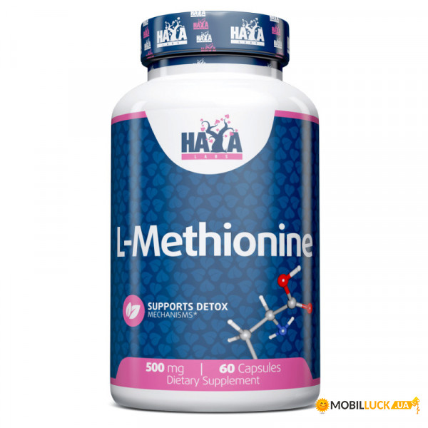  Haya Labs L-Methionine 500 mg 60  