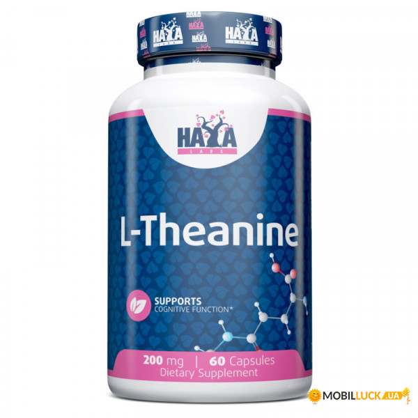  Haya Labs L-Theanine 200 mg 60 