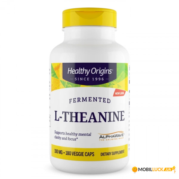  Healthy Origins L-Theanine 100 mg (AlphaWave) 180  