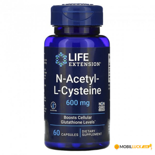  Life Extension N-Acetyl-L-Cysteine 60  (4384304174)