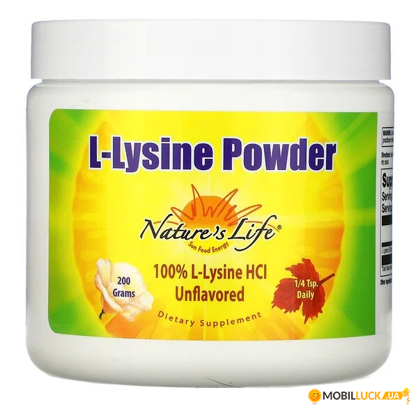  Nature's Life L-Lysine Powder 200  