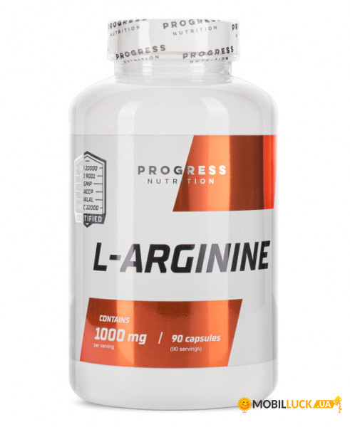  Progress Nutrition L-Arginine 90 