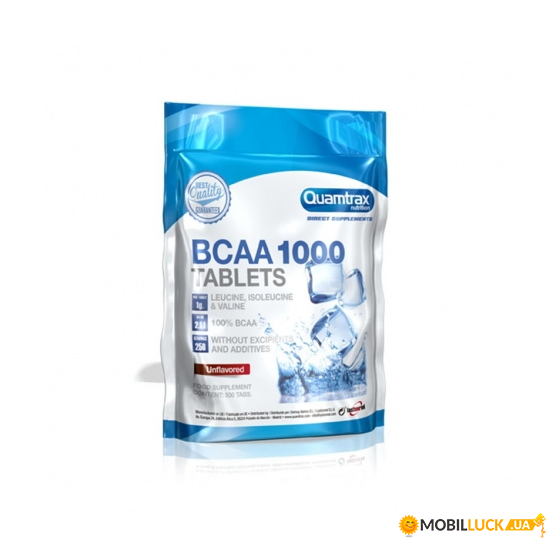   Quamtrax BCAA 1000 Tablets 500  (CN5642)