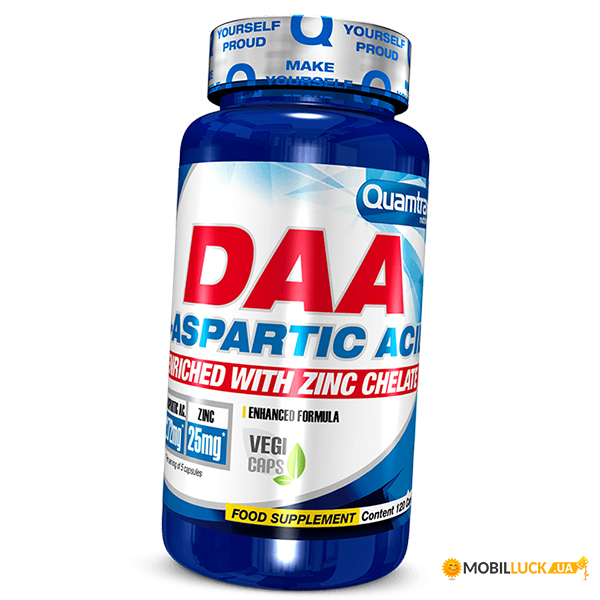 D-    Quamtrax DAA D-Aspartic Acid 120 (08582002)