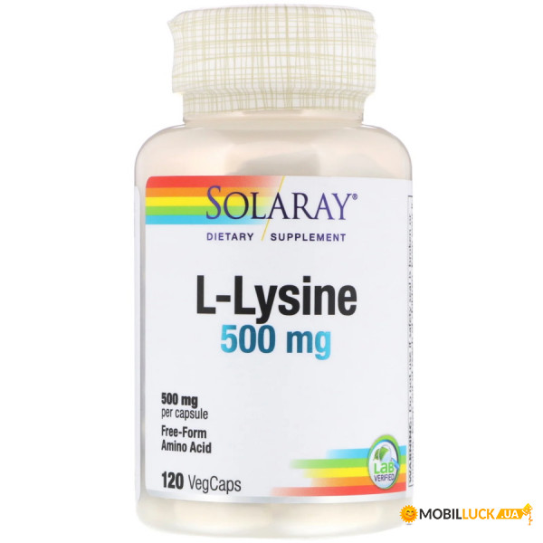  Solaray L-Lysine 500 mg 120  