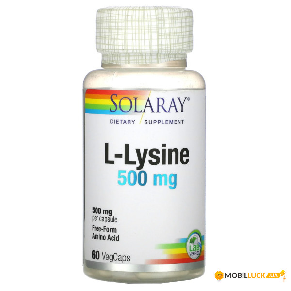  Solaray L-Lysine 500 mg 60  