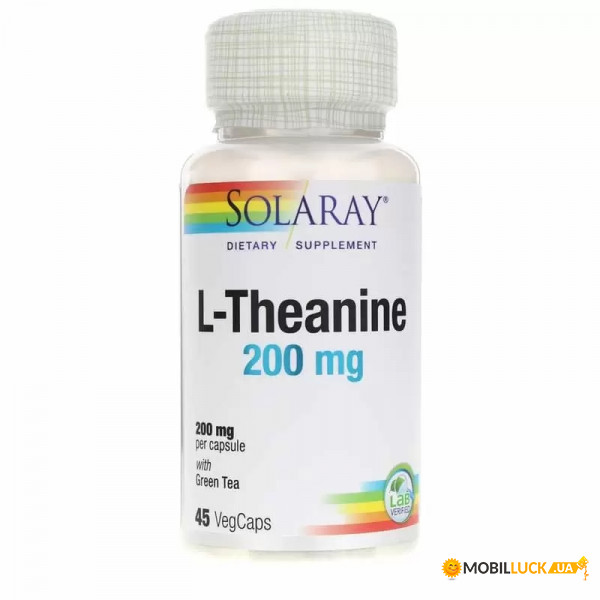  Solaray L-Theanine 200 mg 45  