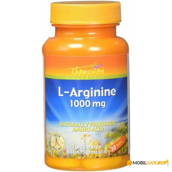  Thompson L-Arginine 1000 mg 30  