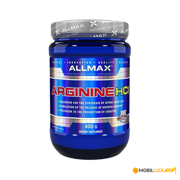  AllMax Nutrition Arginine HCL 400 g unflavored