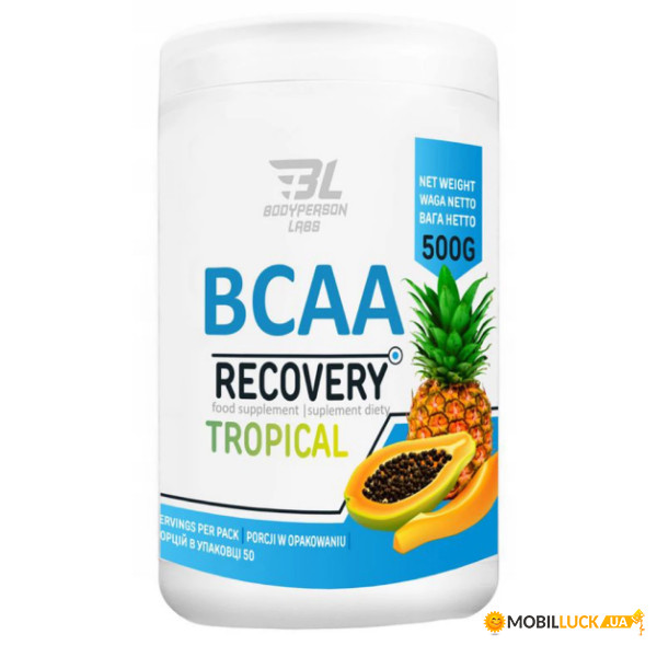  BodyPerson Labs BCAA Recovery - 500g Tropical