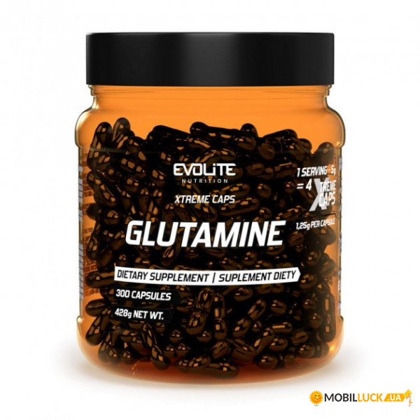  Evolite Nutrition Glutamine 1250 mg Extreme 300 caps