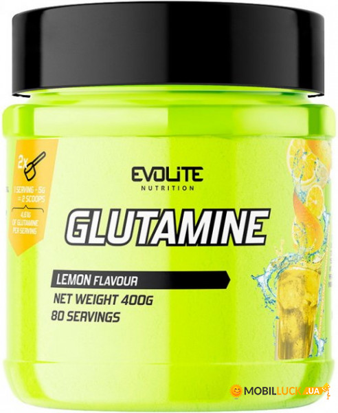  Evolite Nutrition Glutamine 400 g lemon