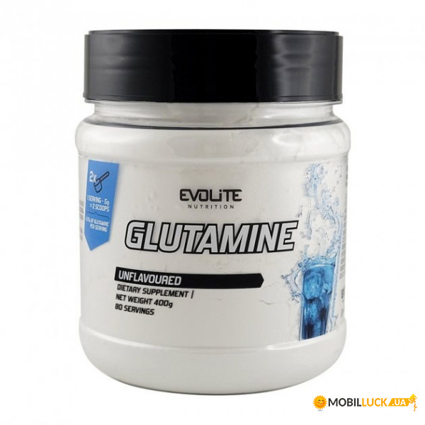  Evolite Nutrition Glutamine 400 g unflavoured