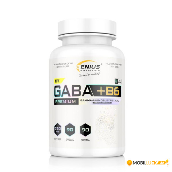  Genius Nutrition Gaba + B6 90  