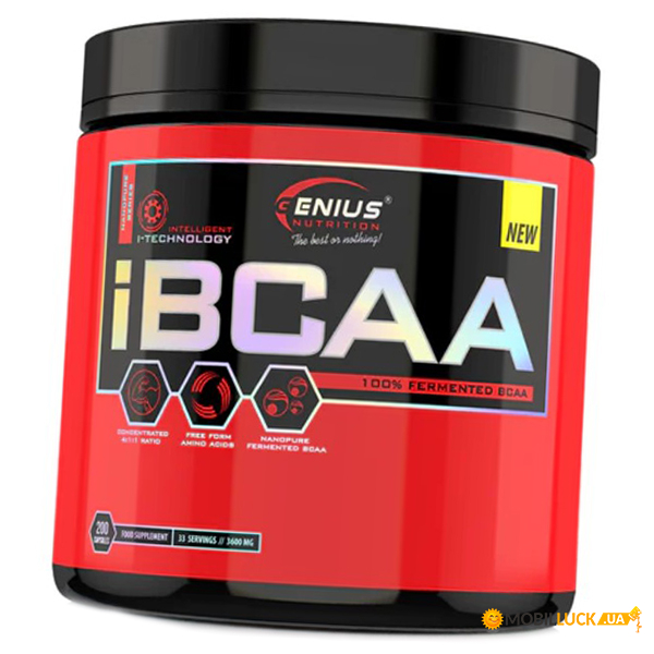 BCAA 4 1 1 Genius Nutrition iBCAA 200  (28562004)