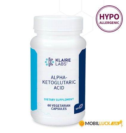  Klaire Labs Alpha-Ketoglutaric Acid 60   