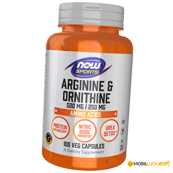    Now Foods Arginine & Ornithine 100 (27128002)