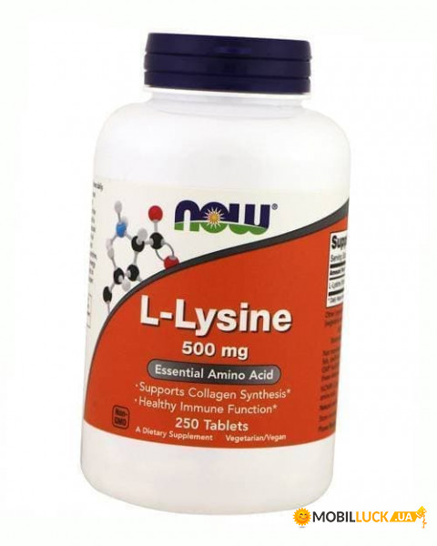  Now Foods Lysine 500 250  (27128013)