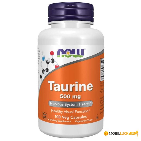  Now Foods Taurine 500 mg 100  