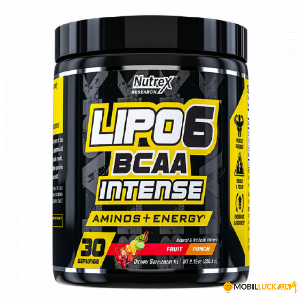  Nutrex Lipo-6 BCAA Intense - 30srv Watermelon