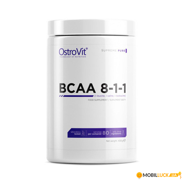  OstroVit 100% BCAA 8-1-1 400 g pure