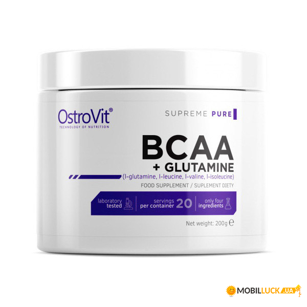  OstroVit 100% BCAA+Glutamine 200 g pure