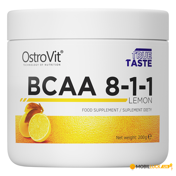  OstroVit BCAA 8-1-1 - 200g Lemon 100-76-0272397-20