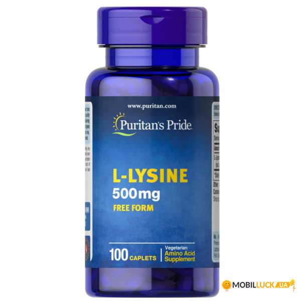  Puritan's Pride L-Lysine 500 mg 100  