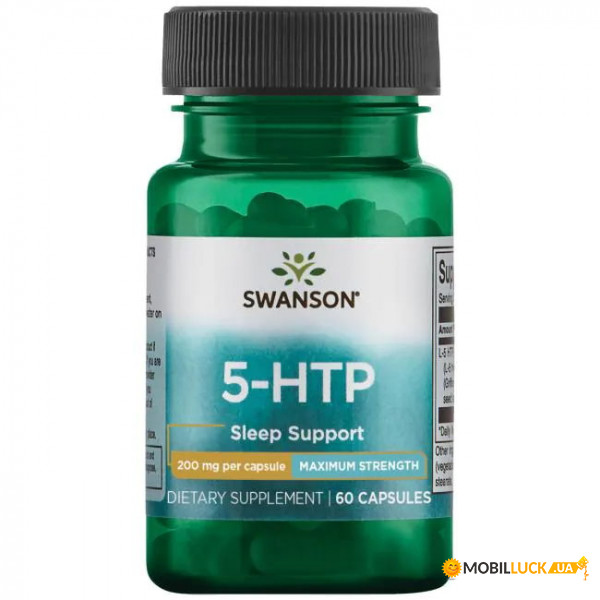  Swanson 5-HTP 200 mg Maximum Strength 60  