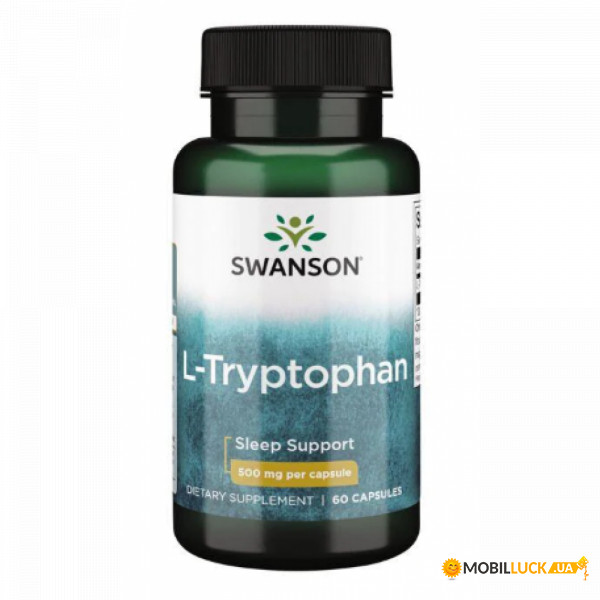  Swanson L-Tryptophan 500 mg 60 Caps